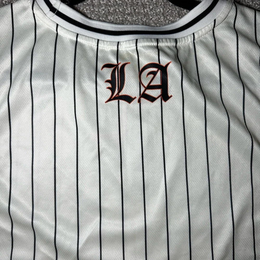 Primark Los Angeles Striped Jersey - Black and White - Picture 4 of 4